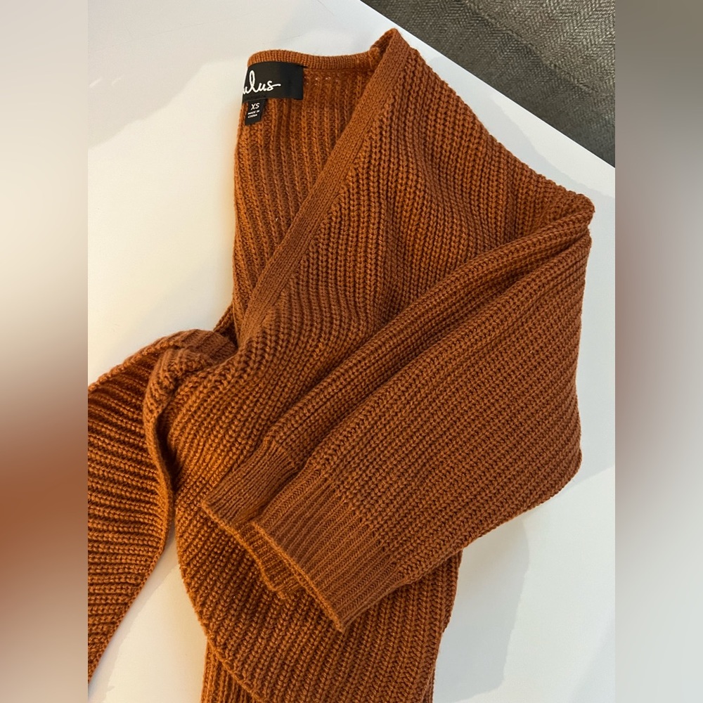 Lulus tie in front sweater.